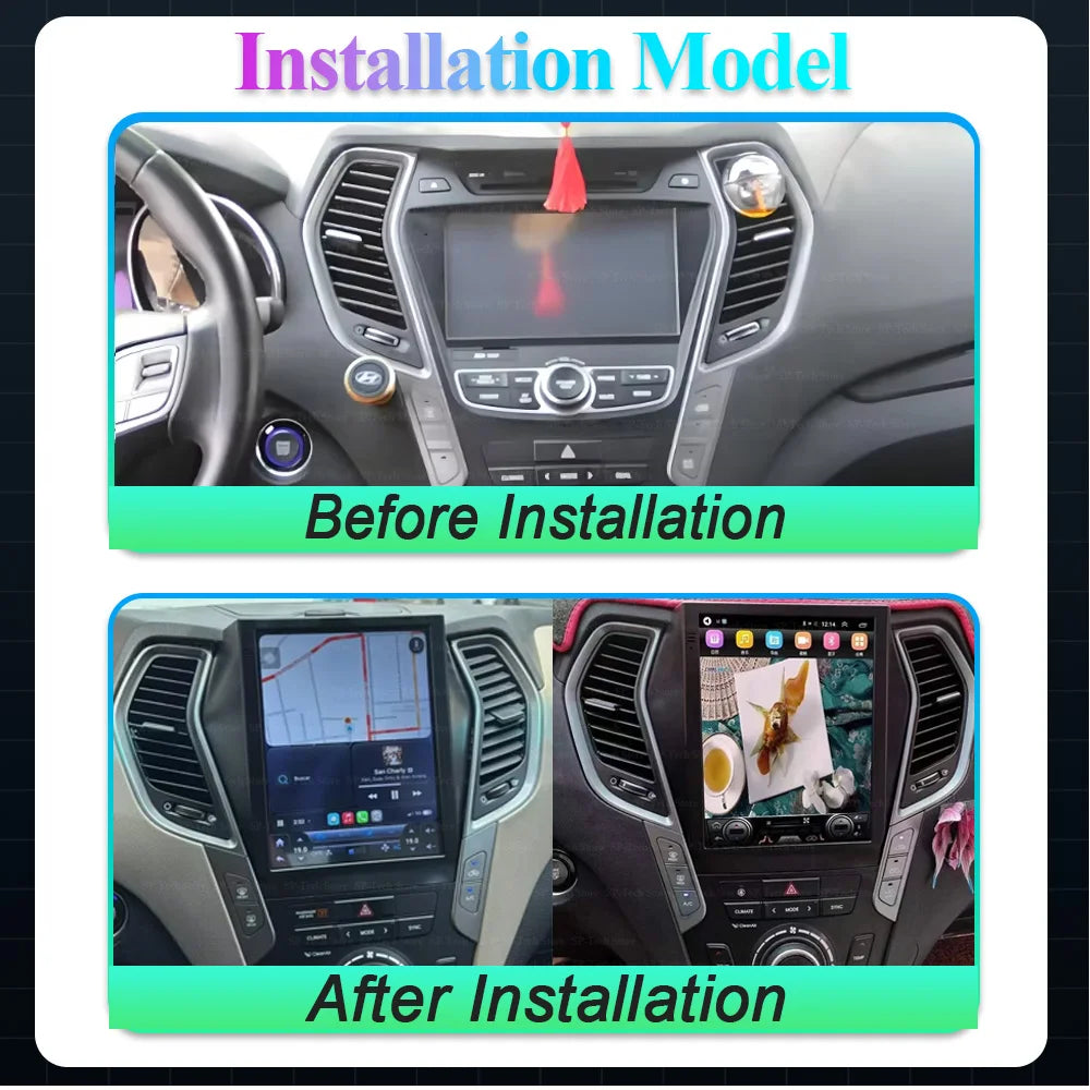 Android 16 9.7 Inch For Hyundai Santafe 2013-2017 Ix45 2013-2017 Car Radio Multimedia Play | AUTOKITSHOP