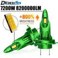 7200W H7 LED Headlight 8200000LM Car Light H4 H11 H8 H9 HB3 9005 HB4 9006 16PCS 8054 CSP 6