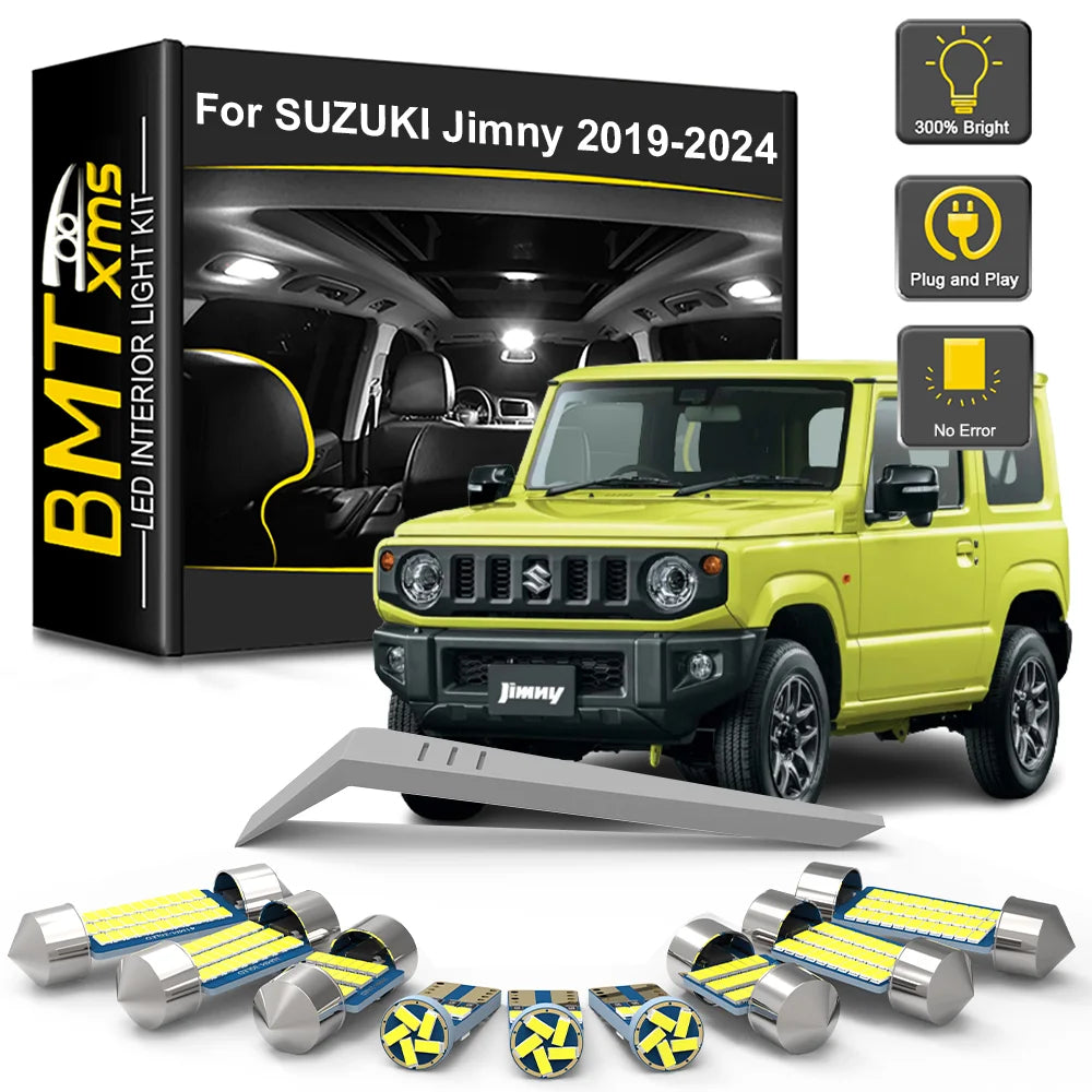 6-Piece LED Interior Light Kit for Suzuki Jimny - Canbus Error-Free Bulbs | AUTOKITSHOP