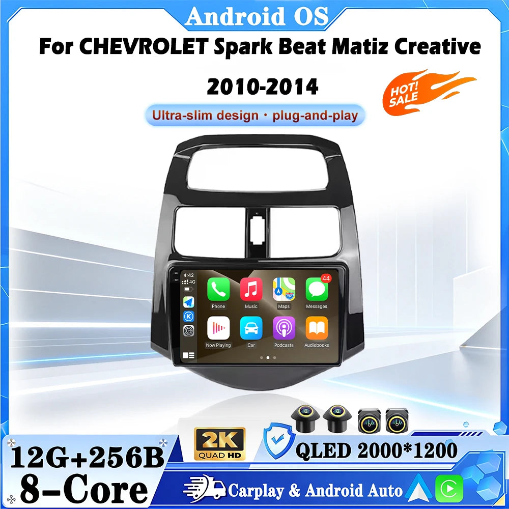 Car Auto For CHEVROLET Spark Beat Matiz Creative 2010-2014 Radio GPS Navigation Multimedia