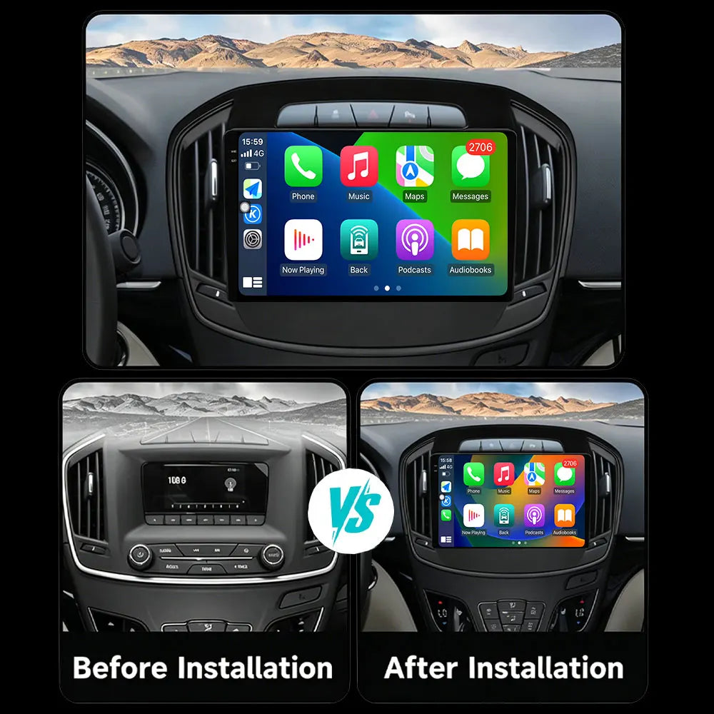 Car Radio GPS Navigation Multimedia Video Player For Buick Regal Opel Insignia 2014-2017 A