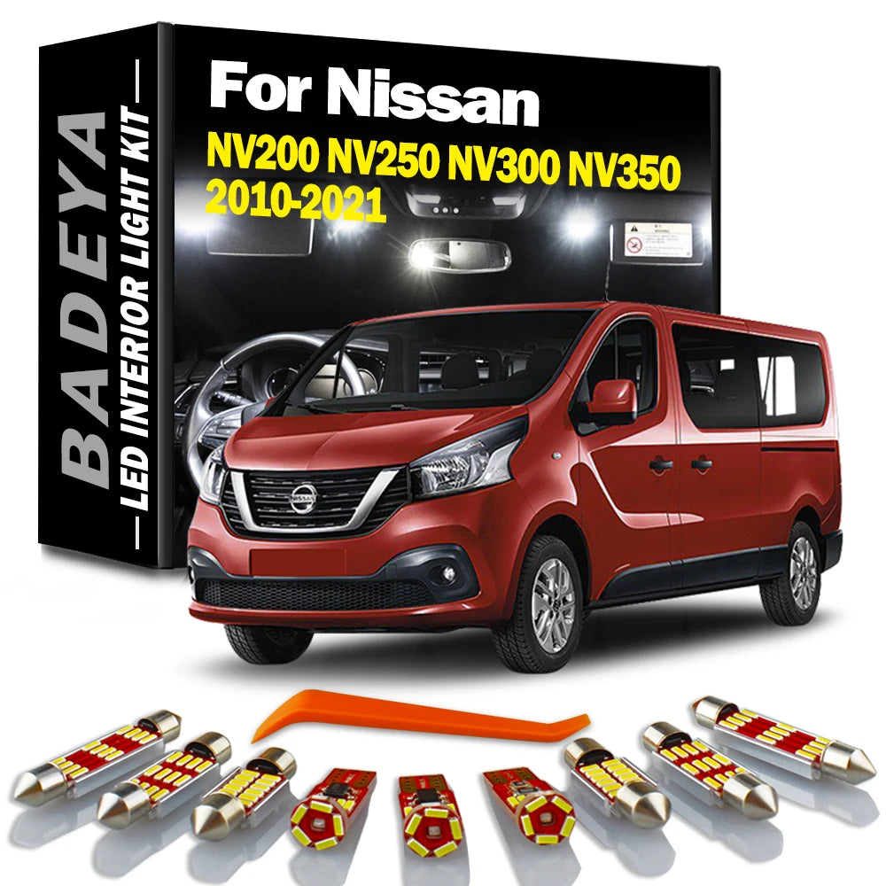 LED Interior Light Kit for Nissan 2014-2022 - Canbus Error-Free Interior Bulbs