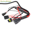 Rockeybright HID Xenon Bulb Extension Cable Xenon HID Kit Relay Wiring Harness H1 H3 H7 H8