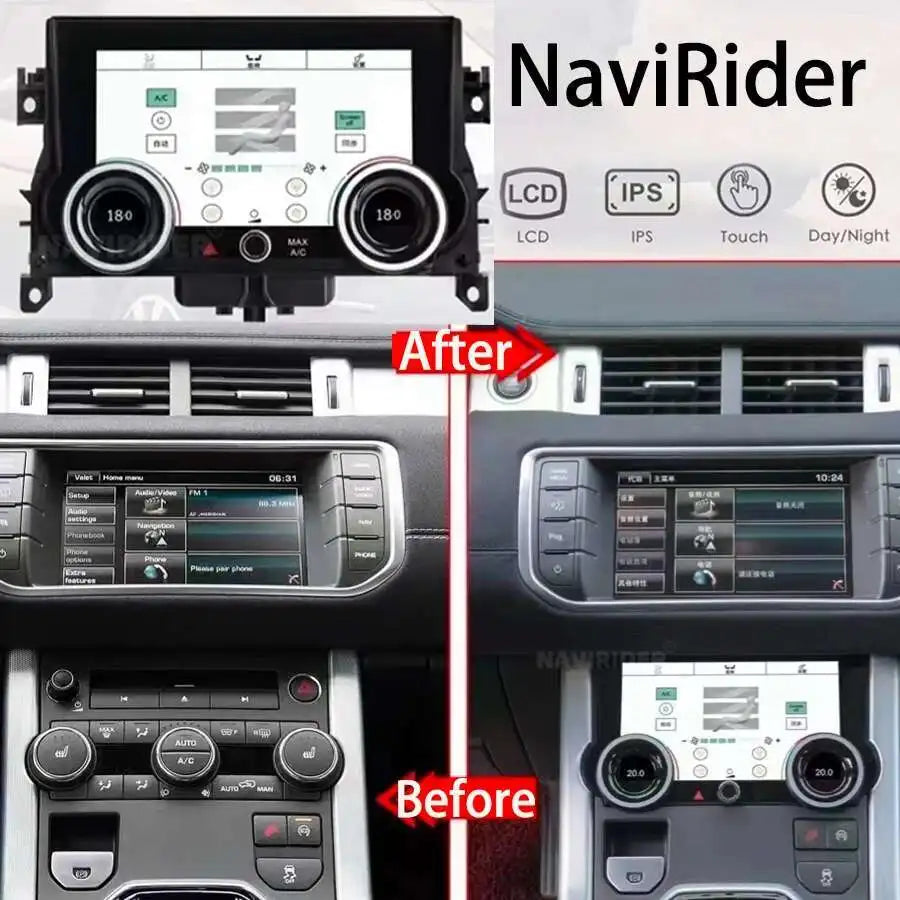 7" Climate Control LCD Screen For Land Rover Range Rover Evoque 2012-2018 AC Panel Upgrade