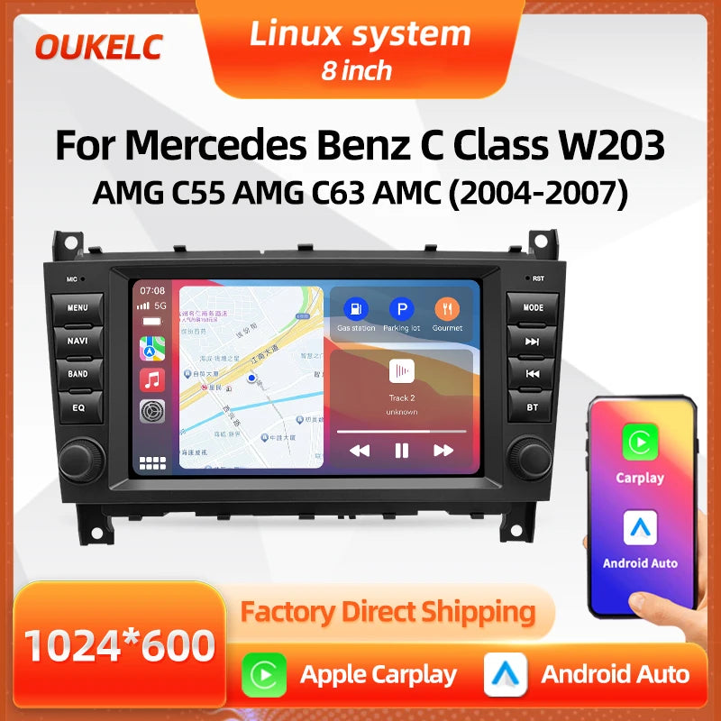 LED Interior Light Kit for Mercedes CClass W203 C63 - Canbus Error-Free Interior Bulbs