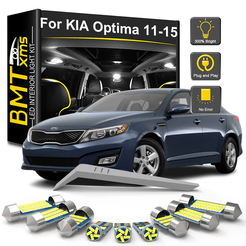 11-Piece LED Interior Light Kit for KIA Optima K5 - Canbus Error-Free Bulbs | AUTOKITSHOP