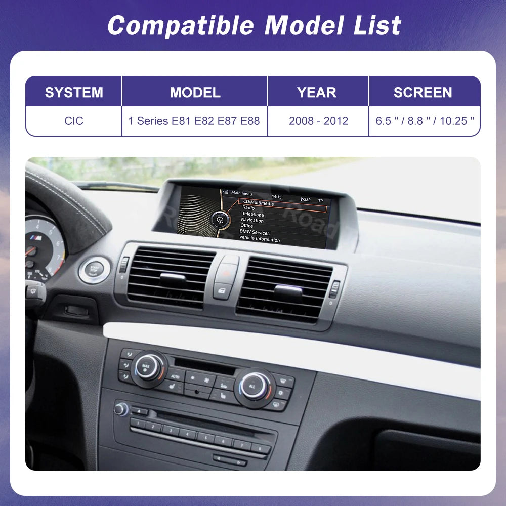 Wireless CarPlay for BMW 1 Series E81 E82 E87 E88 2008-2012 Android Auto Carplay Mirror Li | AUTOKITSHOP