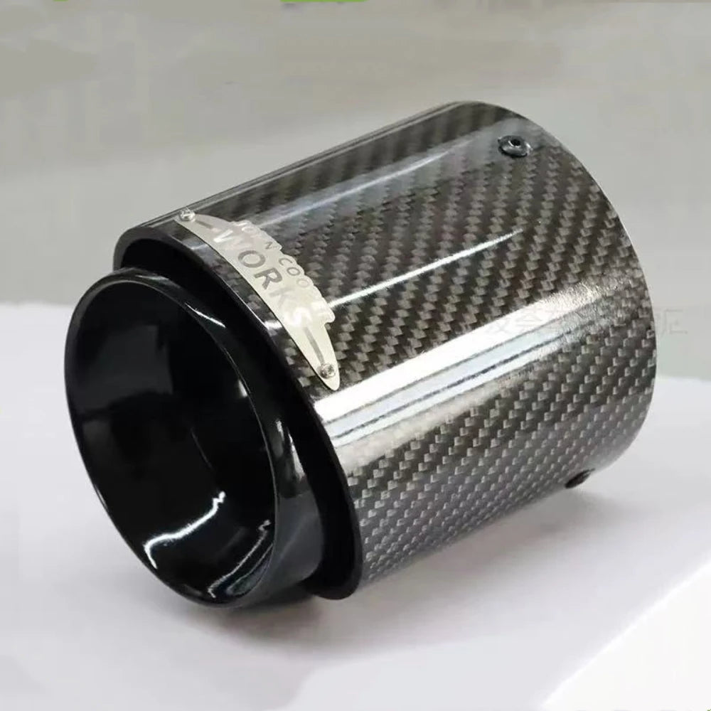 1 Pcs Top Quality Carbon Exhaust Muffler Tips For MINI Cooper S R55 R56 R57 R58  for MINI F60 F56 R61 - Automotive LED L