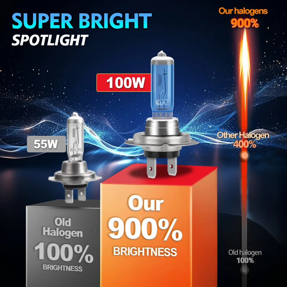 2/4pcs For Ford Fusion 2006-2011 2012 2013 2014 2015 2016 2017 2018 Car Halogen Bulbs High