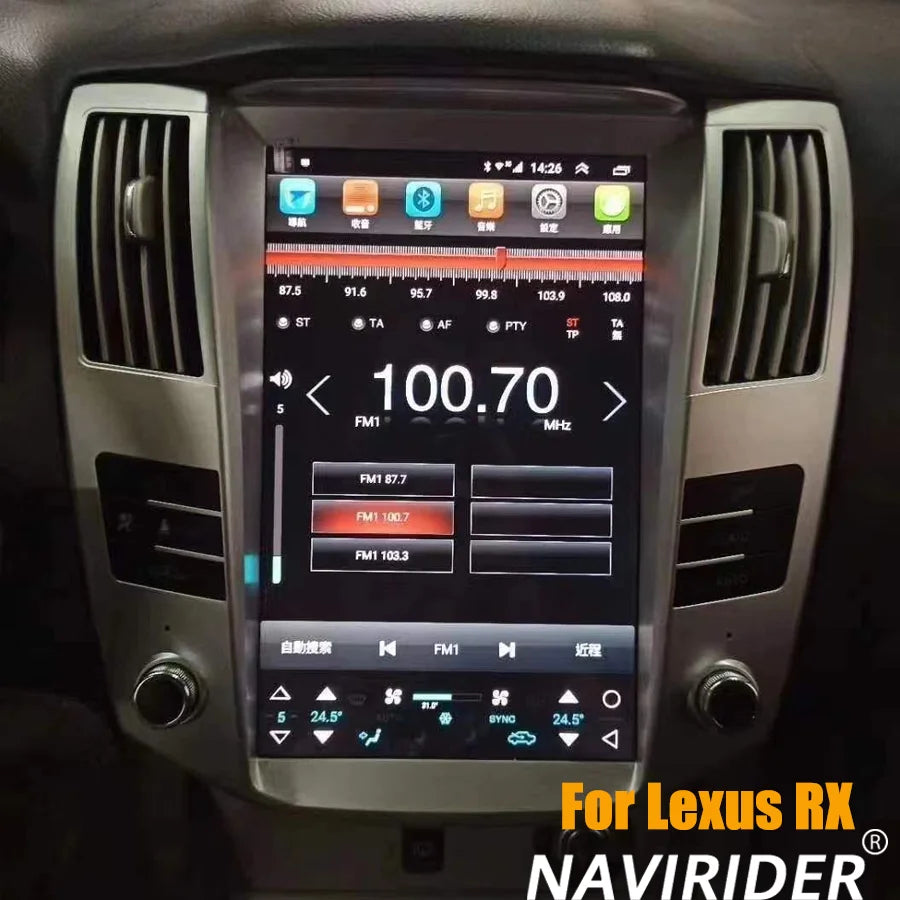 For Lexus RX300 RX330 RX350 RX400H 2003-2014 Android15 Car Radio Stereo Multimedia Player  | AUTOKITSHOP
