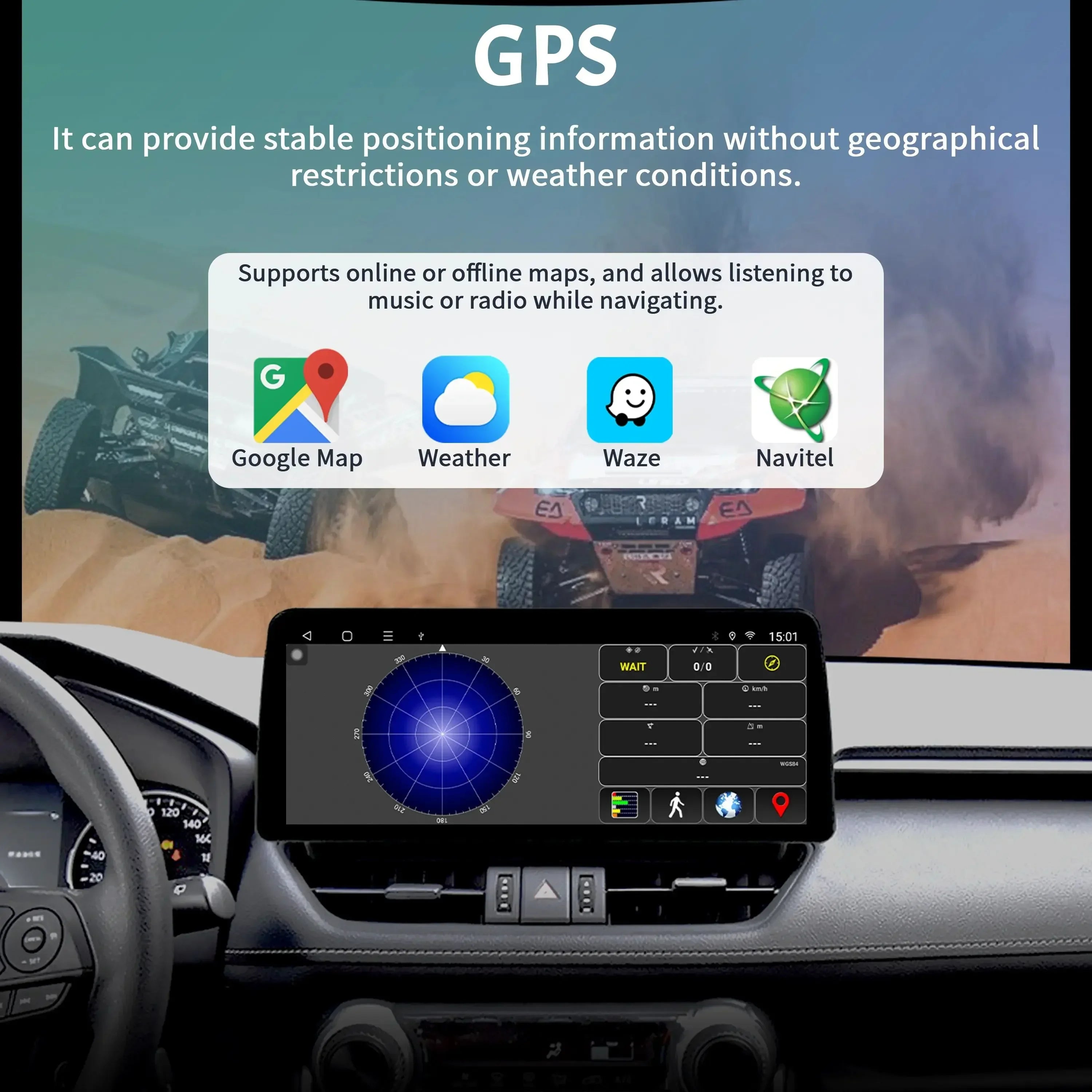 12.3 inch For Hyundai Tucson 2017-2021 Car Radio Multimedia Navigation Wireless BT CarPlay