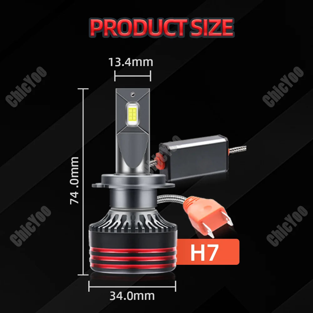 Canbus H7 LED Car Headlights 6000K White 12V 24V 150W 30000LM High Power For VW Beetle 200