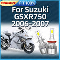 Motorcycle H7 H9 LED Headlight 10000LM High Low Beam Moto Front Bulbs 6000K White For Suzu