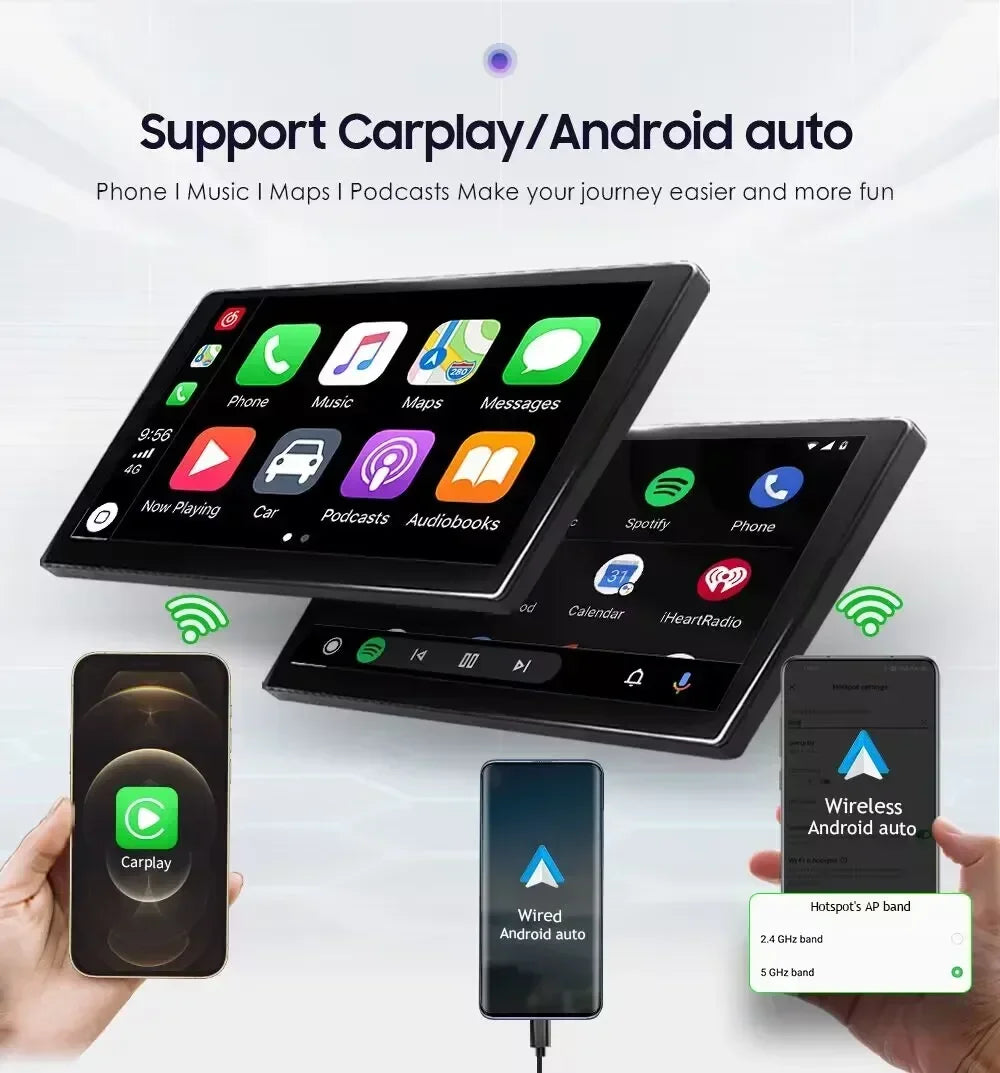 4G wireless Carplay Android Auto Car radio For Audi A6 C5 S6 RS6 1997 - 2004 multimedia Vi