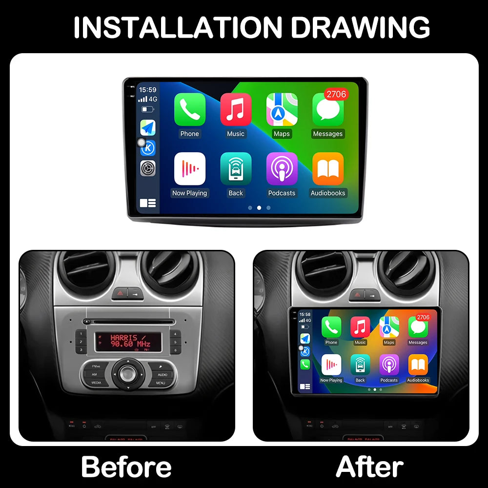 9 inch For Alfa Romeo MiTo 955 2008-2016 Android Smart System Car Multimedia Video Radio P