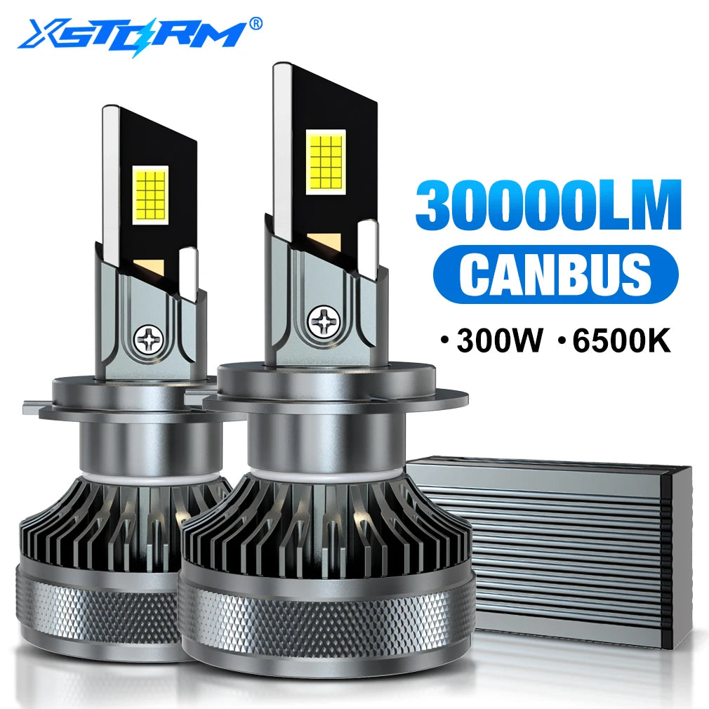 XSTORM H7 LED Light Blubs 300W 30000LM 9005 9006 H1 H4 LED Canbus Car Headlight Lamp 6500K