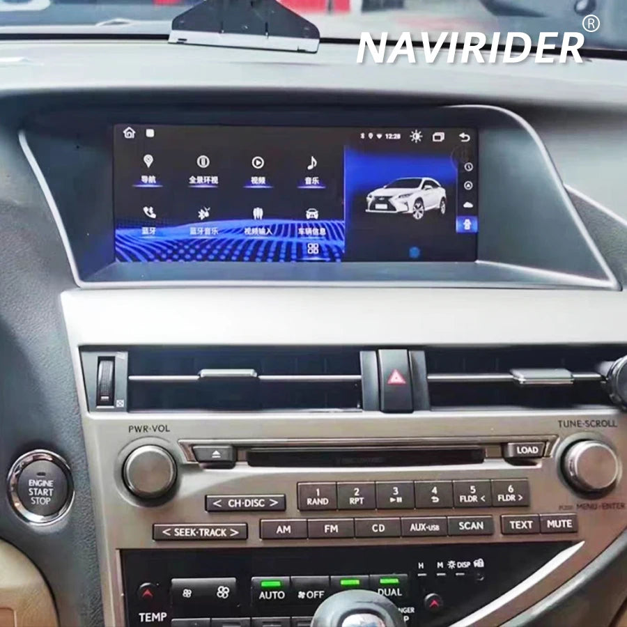Car Multimedia Video Player For LEXUS RX270 RX350 2009 - 2015Android 14 DSP WirelessGPS Na