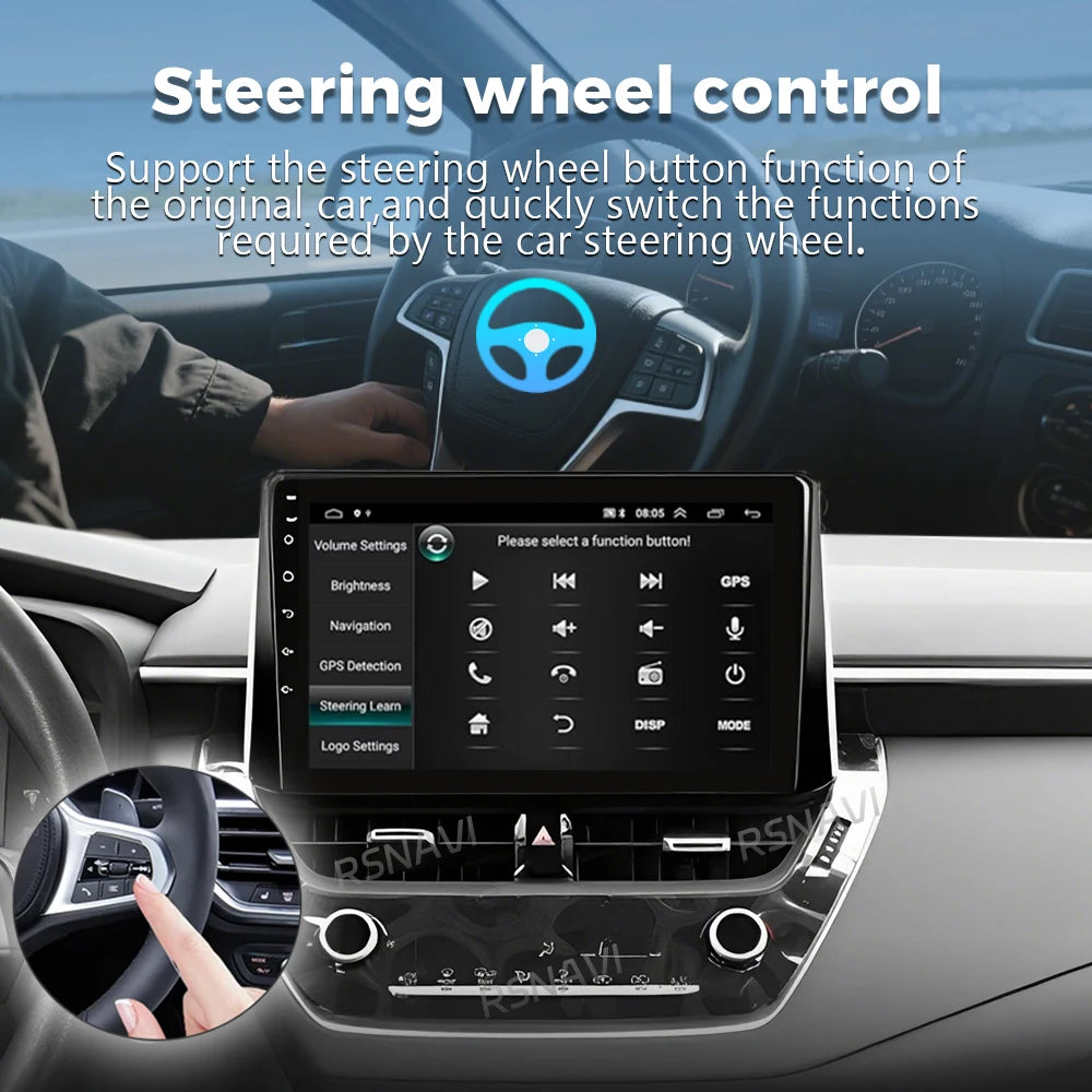 Android 16 For Toyota Corolla 12 Cross 2019-2022 2K QLED Android Car Radio Multimedia Vide