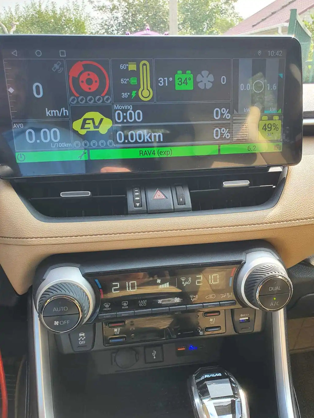 12.3inch Android 14 Screen For Toyota RAV4 XA50 Prime XSE 2019 2023 Car Multimedia Player