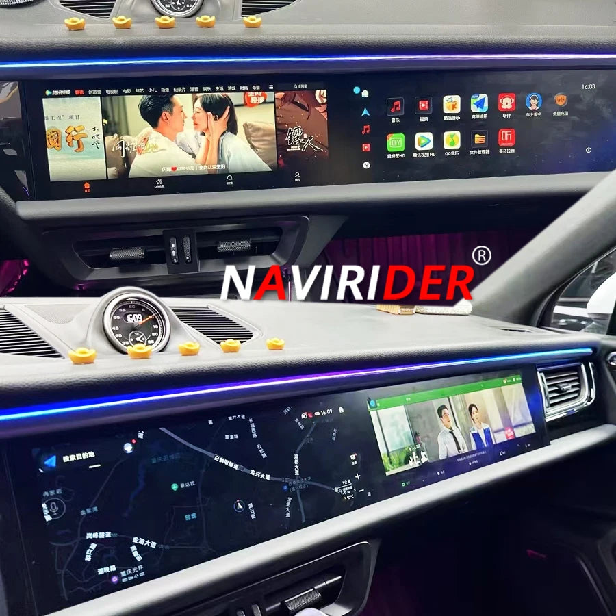 For Porsche Macan 2014-2017 Auto Stereo Carplay Car GPS Navigation Radio Multimedia Video