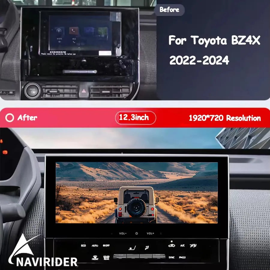 12.3 Inch Screen Android 14 Car Radio For Toyota BZ4X 2022 2023 2024 Carplay Stereo Multim | AUTOKITSHOP