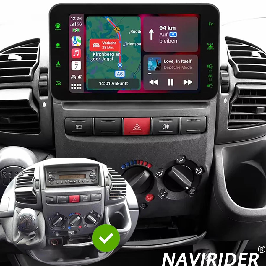 For Fiat Ducato Citroen Jumper Peugeot Boxer 2002-2006 Android 15 Car Stereo Radio Wireles | AUTOKITSHOP