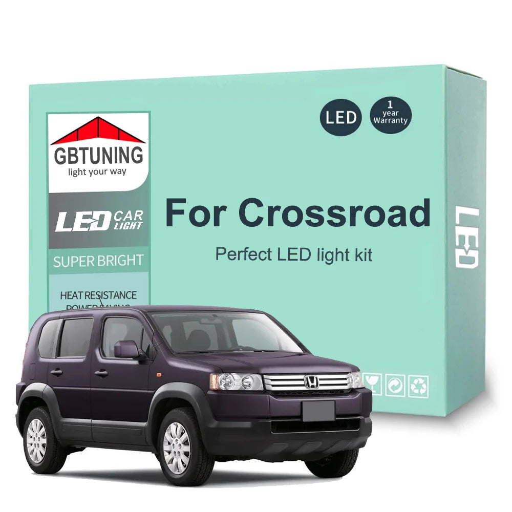 8-Piece LED Interior Light Kit for Honda Crossroad - Canbus Error-Free Bulbs | AUTOKITSHOP