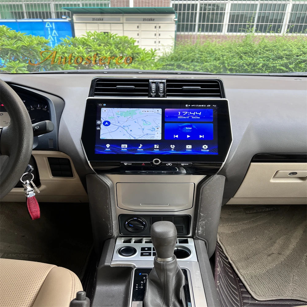 Qualcomm Android 13 For TOYOTA Land Cruiser Prado 150 2018-2023 Tesla Style Car Multimedia