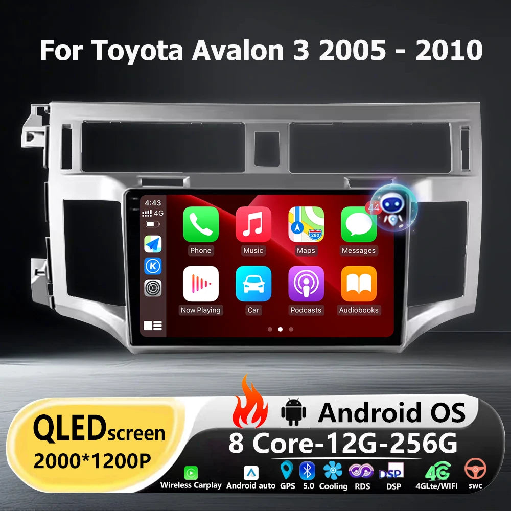 Wireless Carplay For Toyota Avalon 3 2005-2010 Android 16 Auto Car Radio Multimedia Player