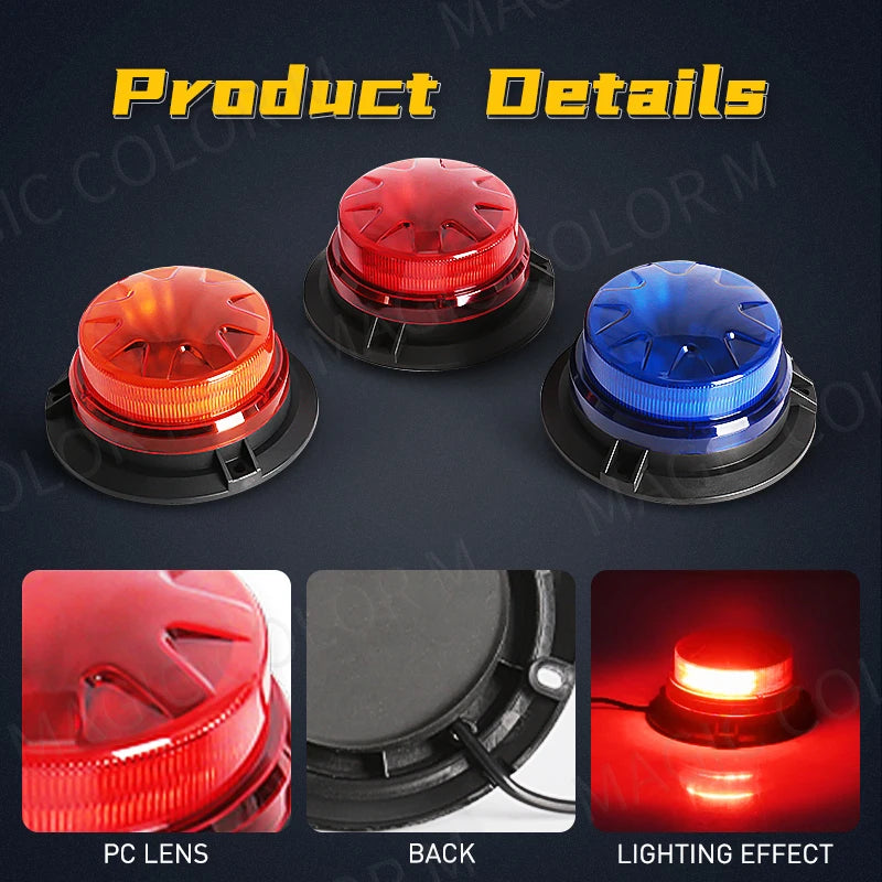 Super Bright Emergency Traffic Lights for Vehicles LED Strobe Warning Lights For Trucks Ca | AUTOKITSHOP