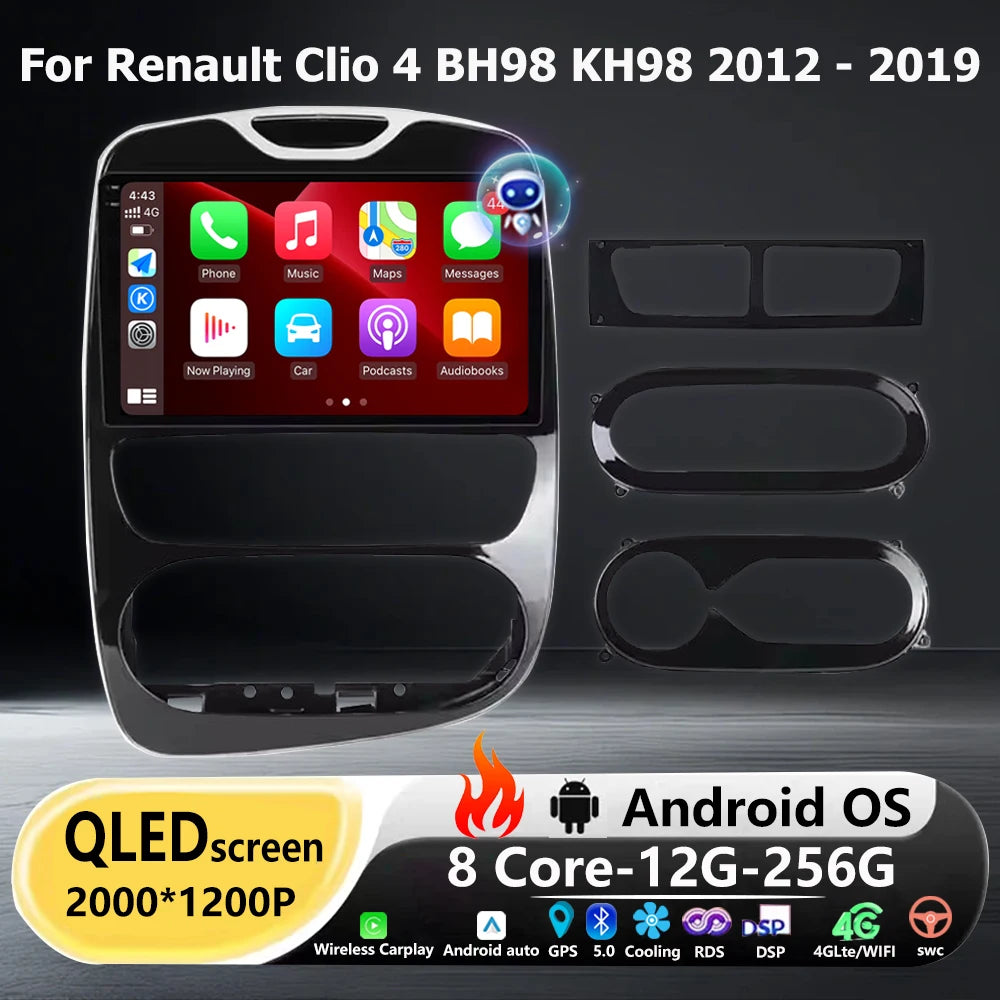 Android 16 Auto For Renault Clio 4 BH98 KH98 2012 - 2019 Car Radio Multimedia Video Player