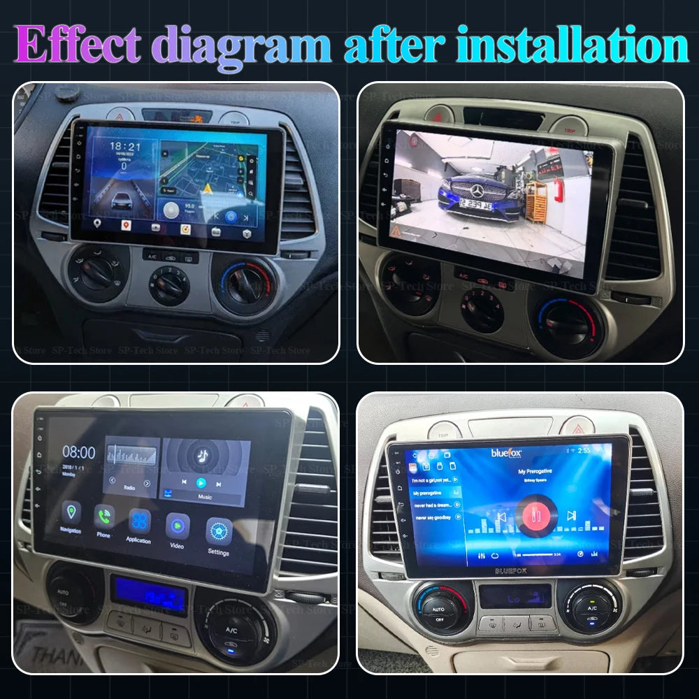 Android15 Car Radio For Hyundai I20 2008 2009 2010 2011 2012 Multimedia Video Wireless Car | AUTOKITSHOP