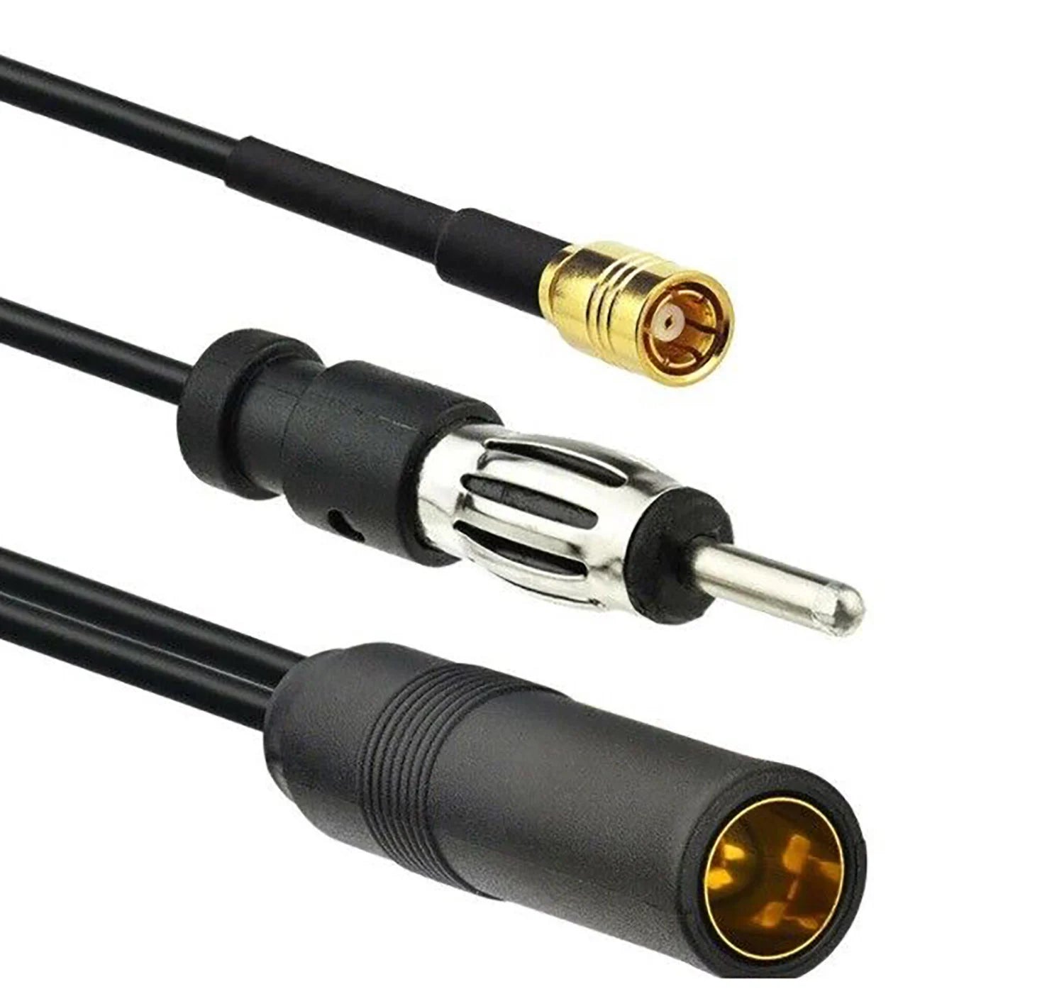 DAB & FM / AM Car Radio Aerial Active Antenna SMB DIN Splitter Adapter Cable Compatible DA