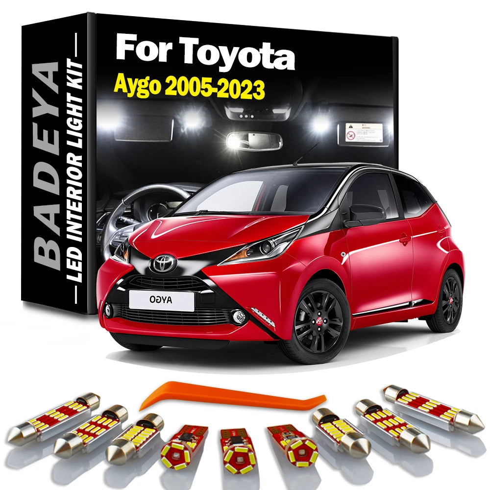 LED Interior Light Kit for Toyota MK1 MK2 MK3 2005-2020 - Canbus Error-Free Interior Bulbs