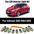 Car Accessories LED Bulb Interior Dome Map Reading Trunk Light Kit For Citroen D for DS3 DS5 DS4 2010-2015 - Canbus LED
