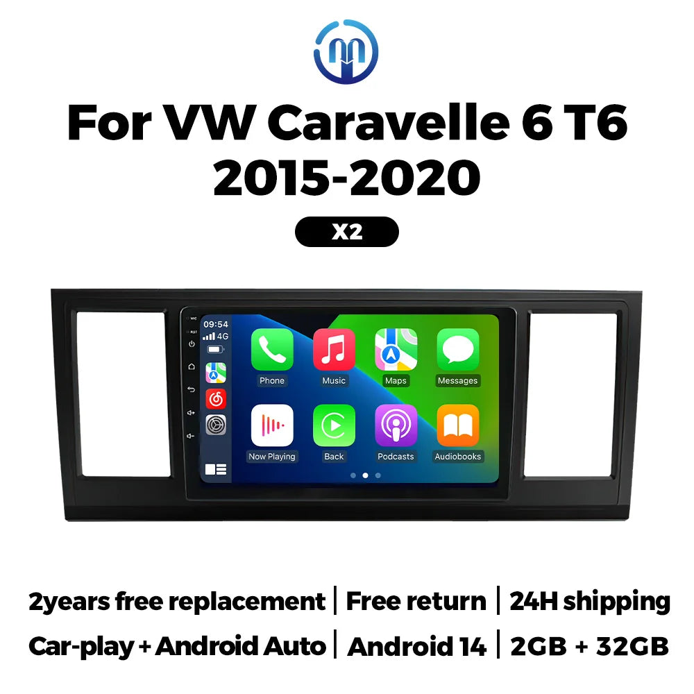 Android Auto Car Radio Stereo for Volkswagen VW Caravelle 6 T6 2015-2020 Carplay Multimedi | AUTOKITSHOP