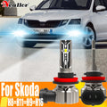 2x H11 H8 Led Fog Lights Headlight Canbus H16 H9 Car Bulb Diode Lamp 12v 55w For Skoda Oct