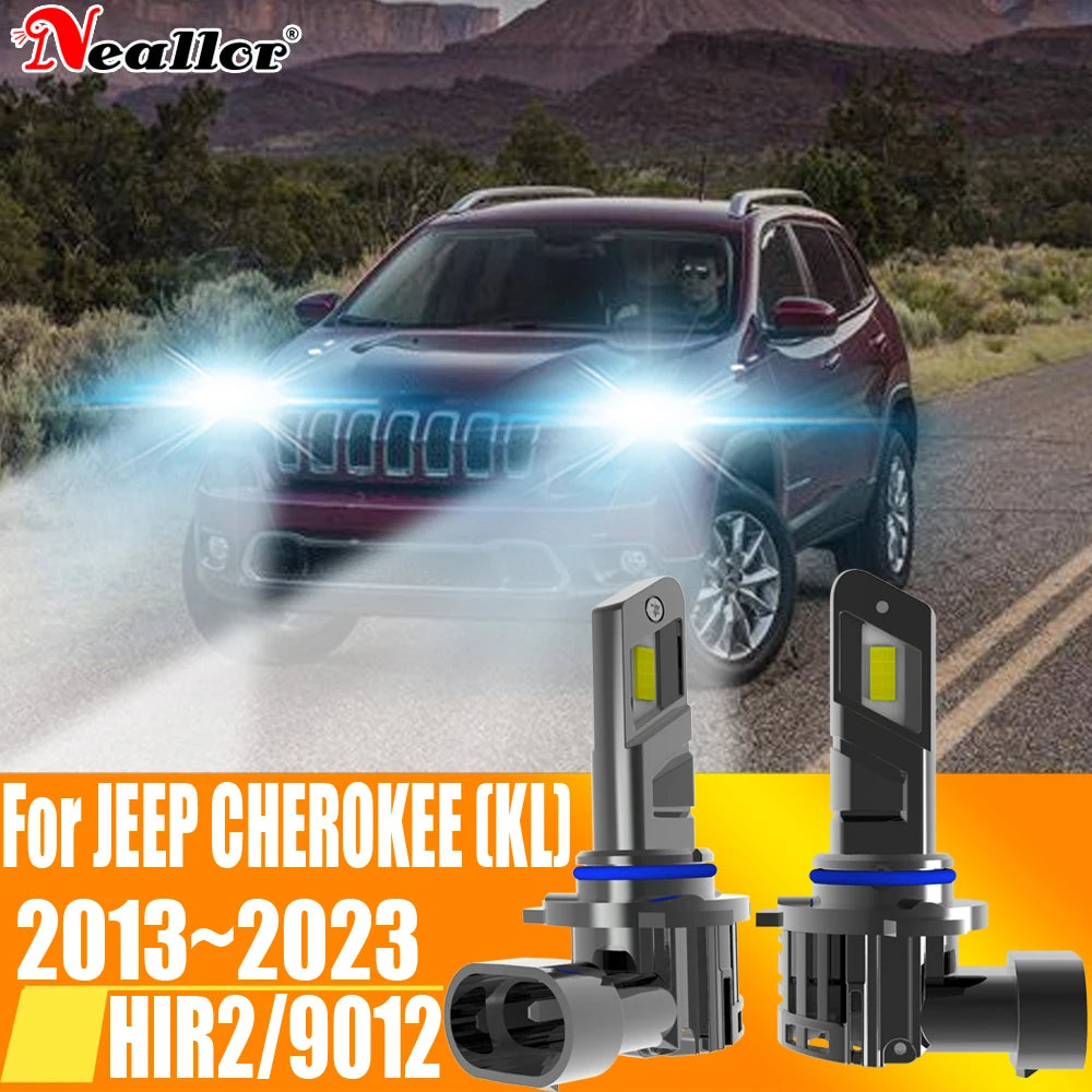 2x HIR2 Led Headlight Canbus No Error 9012 Car Bulb High Power 6000K White Light Diode Lam