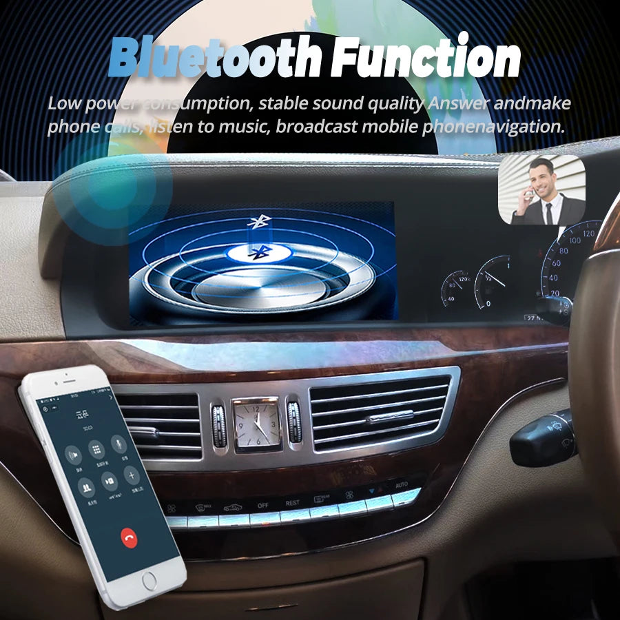 10.25'' RHD Screen For Mercedes Benz S Class W221 NTG3.0 3.5 Video Players New Car Multime