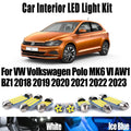 10-Piece LED Interior Light Kit for VW Volkswagen Polo MK6 VI AW1 BZ1 2018 - 2020 - Canbus Dome Map Door Trunk Bulbs ...