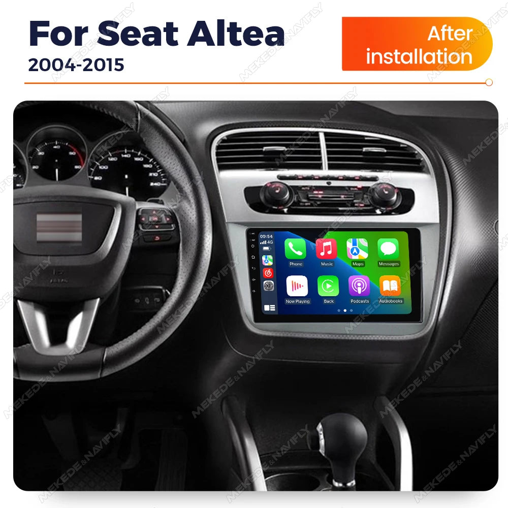 Android 14 Car radio Autoradio For Seat Altea XL Toledo 2004-2015 Multimedia Player GPS Na
