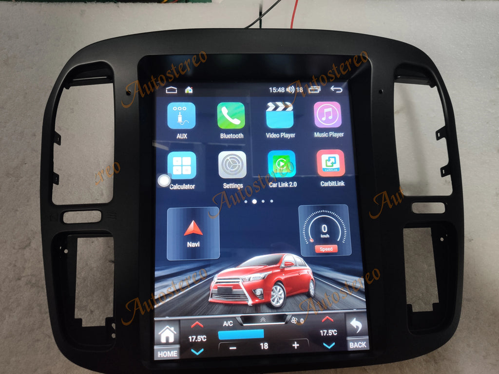 Android 14 Auto Stereo Carplay 12 Inch For Lexus LX470 1992-2002 Tesla Style Car GPS Navig