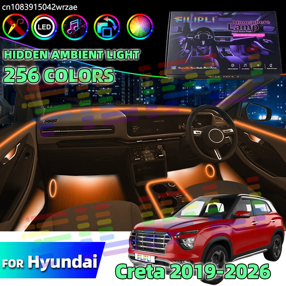64 RGB - LED Strip - for Hyundai 2019-2026 - Car Interior Lighting | AUTOKITSHOP