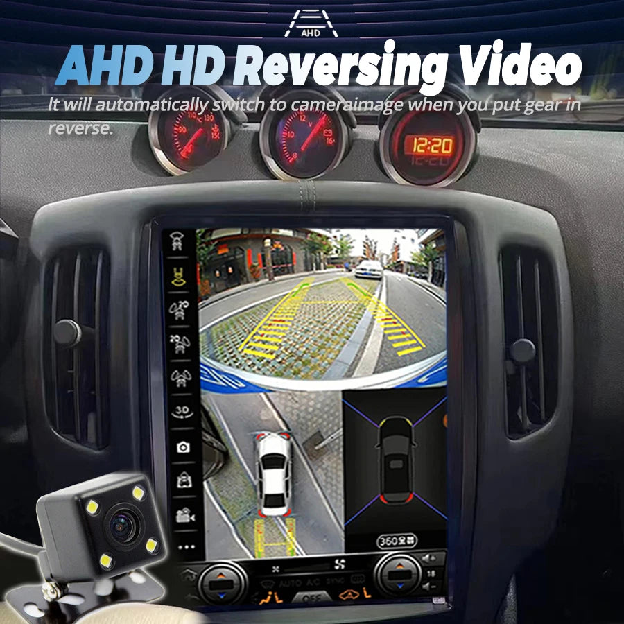 Qled Screen 12.1inch For Nissan 370z Right Hand Driving GPS CarPlay Car Multimedia WiFi 4G | AUTOKITSHOP