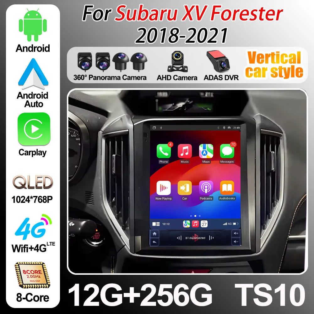 9.7 Inch Android 16 For Subaru Xv Forester 2018-2021 Car Radio Multimedia Video Player Nav | AUTOKITSHOP