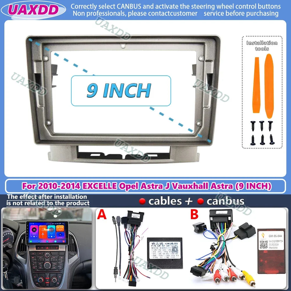 For 2010-2014 BUICK EXCELLE GT Opel Astra J Vauxhall Astra 9INCH Car CD Android frame pane