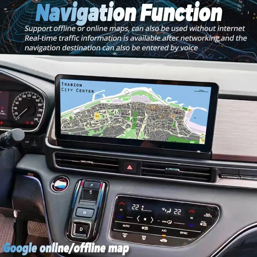 Carplay 12.3inch Car Radio For Honda ODYSSY 2022 2023 2024 Android 15 wireless BT GPS Car