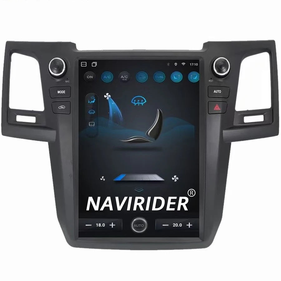 Carplay Qled Screen Stereo Navigation Wireless BT For Toyota Fortuner 2016-2020 Android 15
