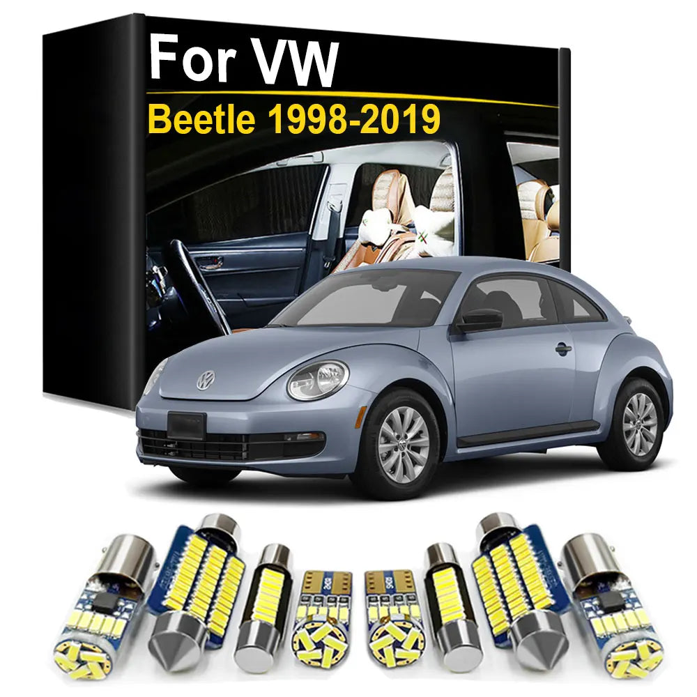 LED Interior Light Kit for Volkswagen VW Beetle 1998- 2007 - Canbus Dome Map Door Trunk Bulbs | AUTOKITSHOP