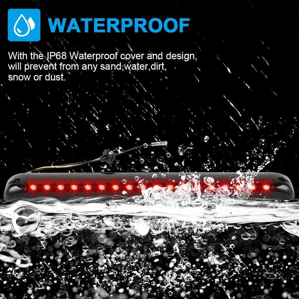 BEVINSEE LED Third Brake Light for Hummer H2, for Chevy Tahoe Suburban, for GMC Yukon Jimm